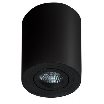 BOSSE, 1x50W, GU10 Stropní, přisazené, bodové svítidlo, těleso hliník, povrch černá, výklopný světelný zdroj +-60°, 1x50W, GU10, 230V, IP20, rozměry: d=96mm, l=120mm,