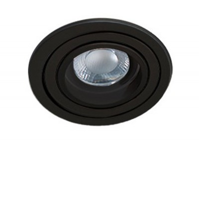 ABSUM R 1x50W, GU10 Stropní, podhledové, bodové, svítidlo, kruhové, výklopné +-45°, těleso hliník, povrch černá/bílá/zlatá, pro žárovku 1x50W, GU10, 230V, IP20, rozměry d=95mm, h=25mm.