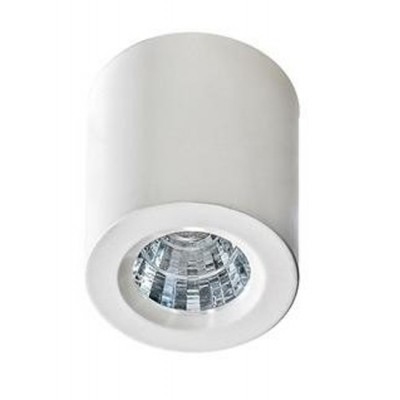 KINGSWOOD R Stropní, přisazené, bodové svítidlo, těleso hliník, povrch bílá, LED 5W, 420lm, teplá 3000K, 230V, IP20, rozměry: d=56mm, h=62mm.