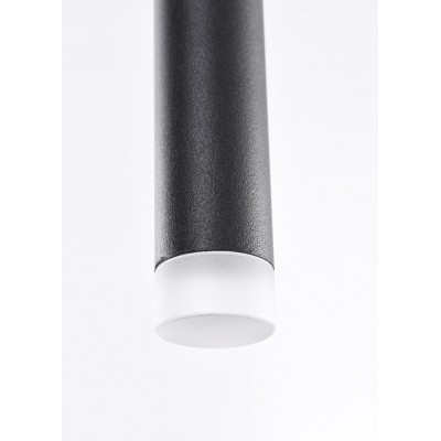 DIDICO HL 5W Závěsné svítidlo, těleso kov, povrch černá, dif plast opál, LED 5W, 200lm, teplá 3000K, 230V, IP20, rozměry d=20mm, h=750mm. vč závěs kabelu l=1800mm, lze zkrátit.
