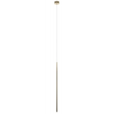 DIDICO HL 5W Závěsné svítidlo, těleso kov, povrch zlatá, dif plast opál, LED 5W, 200lm, teplá 3000K, 230V, IP20, rozměry d=20mm, h=750mm. vč závěs kabelu l=1800mm, lze zkrátit.