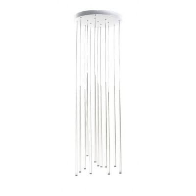 DIDICO HL 36W Závěsné svítidlo, těleso kov, povrch bílá, dif plast opál, LED 36W, 2400lm, teplá 3000K, 230V, IP20, rozměry d=450mm, h=750mm. vč závěs kabelu l=1860mm, lze zkrátit.