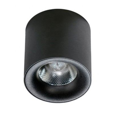 WATERLOO 30W Stropní přisazené bodové svítidlo, materiál hliník, povrch černá, LED 30W, 2400lm, teplá 3000K, 230V, IP20, rozměry d=115mm, h=110mm.