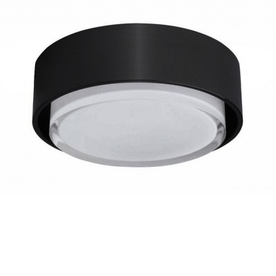 ALTERA 7W, IP44 Vestavné stropní svítidlo, kruhové, těleso kov, povrch černá/chrom/zlatá, difuzor plast opál, LED 7W, 550lm, teplá 3000K, 230V, IP44, rozměry d=100mm, h=55mm.