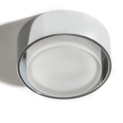 ALTERA 7W, IP44 Vestavné stropní svítidlo, kruhové, těleso kov, povrch chrom, difuzor plast opál, LED 7W, 550lm, teplá 3000K, 230V, IP44, rozměry d=100mm, h=55mm.