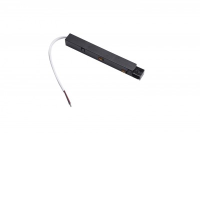 AYLO TRACK 48V Napájecí konektor pro externí napájecí zdroj, pro magnetický systém, těleso kov, povrch černá, nebo bílá, 48V, rozměry 145x15x17mm.