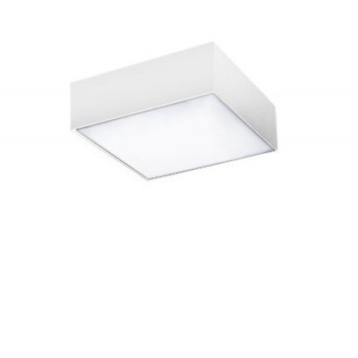 MARGATE PL SQ 50W, CCT Stropní, přisazené svítidlo, těleso kov, povrch bílá,  dif plast opál, LED 50W, 3500lm, dálk. ovl. CCT nast. teplota teplá 3000K - 6000K, stmív, 230V, IP20, rozměry 400x400x55mm.