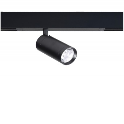 BISU 10W/20W, CCT-BT, 230V, 230V Bodové svítidlo, do magnet syst, kov, černá, LED 20W, 2388lm smart TUYA Bluetooth stmívatelné, CCT nastav. teplota teplá 3000K-denní 6000K, vyzař. úhel 24°, 230V, IP20, rozměry d=60mm, h=130mm.