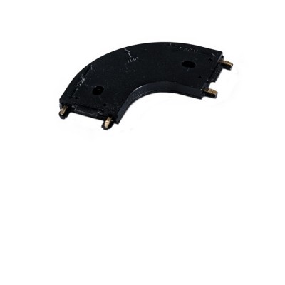BRAUSO round connector, 48V Kruhový konektor pro spoj pro magnetický systém, těleso plast a měď, povrch černá/bílá, IP20, 48V, rozměry 55x5mm.