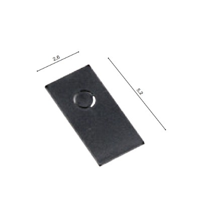 AYLO koncovka Koncovka profilu, těleso plast bílá, rozměry 52x26mm.