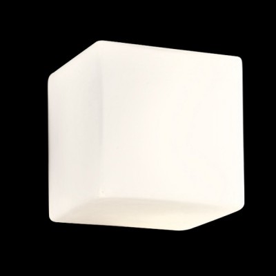 CUBE 1x40W, G9 Nástěnné svítidlo, difuzor sklo opál, pro žárovku 1x40W, G9, 230V, IP20, rozměry: d=130mm. l=120mm