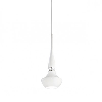 ARTEMISI 1x40W VÝPRODEJ Závěsné svítidlo, základna kov, povrch bílá. difuzor sklo, pro žárovku 1x40W, E14, 230V, IP20, rozměry: difuzor d=160mm, l= 150mm, vč. závěsu l= 1200