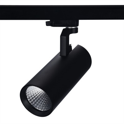 M-SERIES Bodové svítidlo, těleso hliník, povrch černá, nebo bílá, LED min 100lm/W, vyzařovací úhel 36°, teplá 3000K, Ra80+, 230V, IP20, rozměry dle typu, vč. 3F adaptér Nordic Aluminium