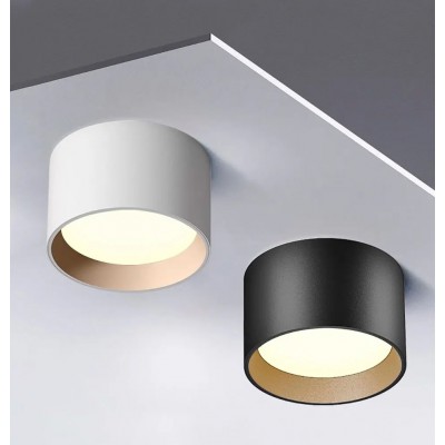 CD ASTONE LED 8W, 12W, 15W Stropní, přisazené svítidlo, materiál hliník, povrch bílá, nebo černá, detail zlatá mat difuzor plast opál, LED 8W, 12W, 15W, teplá 3000K, nebo neutrální, Ra80, 230V, IP20