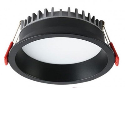 DL-XA TUYA LED 10W Podhledové svítidlo, těleso hliník, povrch černá, difuzor opál, LED 10W, 1000lm, TUYA Zigbee, stmívatelné, nast teplota CCT teplá 3000K - denní 6000K, Ra80, 230V, IP20, d=85mm, h=49mm