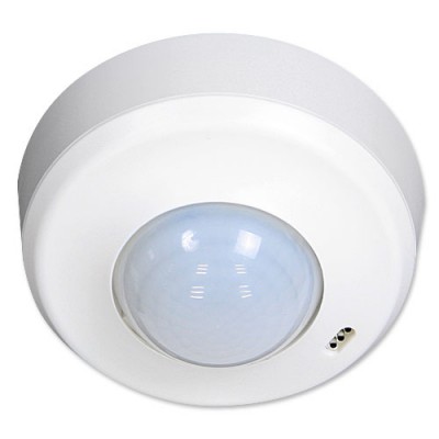 DP-1Z-S 360°, Office 1-10V Stropní senzor přítomnosti, záběr 360°, d=10m při v=2,6m, čas 15s-30min, 10-2000Lx, stmívání 1-10V, 230V, 2,3kW,  IP20, d=98mm, h=50mm