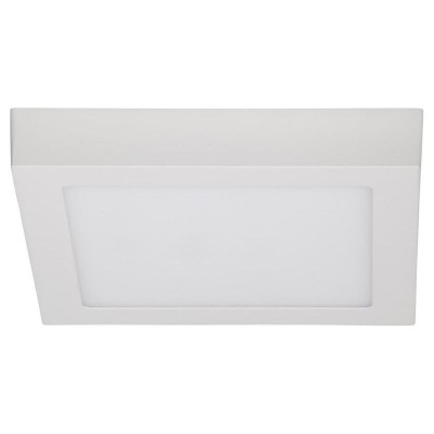 PESTO Stropní svítidlo, základna kov, povrch bílá, difuzor plast, LED 1x18W, teplá 3000K, 1620lm/cca 80W žár., 230V, IP20, tř.1, rozměry 230x230x40mm