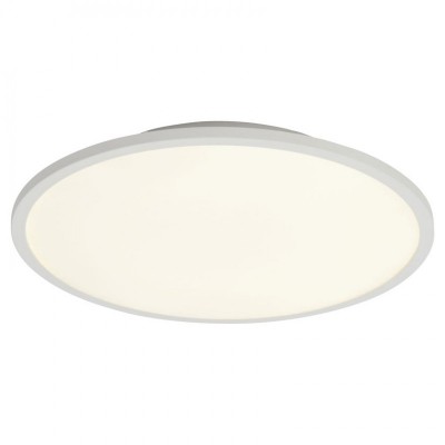 NORMA kruhové LED Stropní přisazené svítidlo, těleso hliník, povrch bílá, difuzor plast opál, LED 1x20W, teplá 3000K, 2000lm, stmívatelné vyp/zap vypínačem, 230V, tř.2, IP20, d=350mm, h=40mm