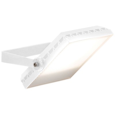 ONILIO LED 20W IP65 VÝPRODEJ Venkovní svítidlo, reflektor plochý, těleso hliník, povrch bílá, difuzor plast opál, nastavitelný směr svícení, LED 20W, 1600lm, neutrální 4000K, 230V, IP65, tř.1, rozměry 157x137x95mm