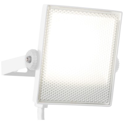 ONILIO LED 10W IP65 VÝPRODEJ Venkovní svítidlo, reflektor plochý, těleso hliník, povrch bílá, difuzor plast opál, nastavitelný směr svícení, LED 10W, 800lm, neutrální 4000K, 230V, IP65, tř.1, rozměry 133x115x90mm