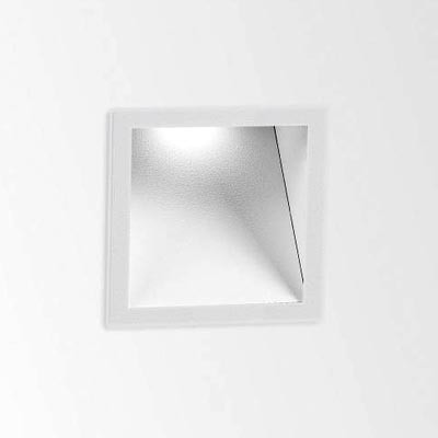 HELI 1 SCREEN LED Vestavné svítidlo do stěny těleso hliník, rámeček bílá, LED 1W, neutrální bílá 4000K, 350mA, 81x81x62mm, svítí dolů, montážní box samostatně