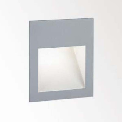 HELI X SCREEN LED Vestavné svítidlo do stěny materiál hliník, povrch tmavě šedá, LED 1W. teplá, 3000K, 350mA, IP54, 90x104x57mm, montážní box samostatně
