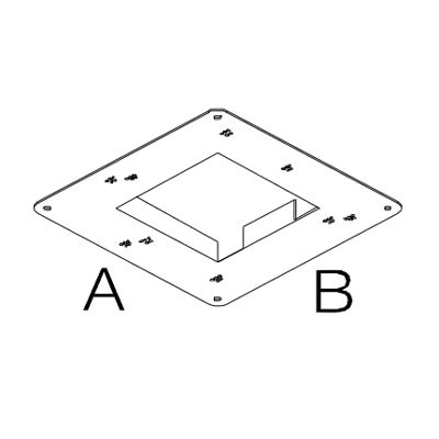 PLASTERKIT Omítkové příslušenství PK 126, 215x215mm, otvor 112x112mm