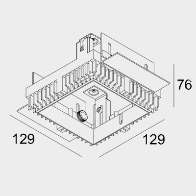 MINIGRID IN 1 Montážní kit pro instalaci vestavného bezrámečkového svítidla do SDK