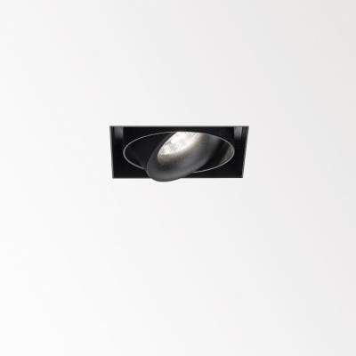 Podhledové svítidlo LED Montážní díl, stropního vestavného, bezrámečkového svítidla, těleso kov, povrch černá, 104x104x57mm