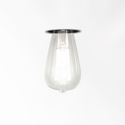 TWENTY-7 TRIMLESS 1x20W E27 Stropní, podhledové, bezrámečkové svítidlo, těleso plast, pro úspornou retro žárovku 20W, E27, 230V, IP20, d=60mm, h=140mm