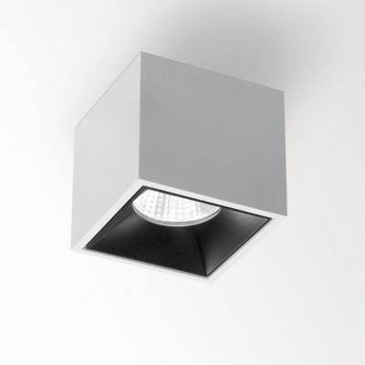 BOXY XL S Stropní bodové, svítidlo, těleso hliník, povrch černá, reflektor černá, LED 18W, teplá 2700K, 1453lm/cca 70W žár., Ra90, vyzař úhel 37°, 230V, IP20, tř.1, 124x124x112mm