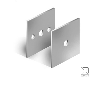 COVERSET S Základna pro montáž svítidla, těleso kov, povrch černá, rozměry 80x80mm