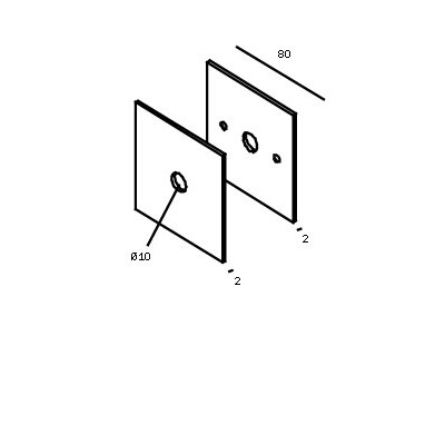 COVERSET S Základna pro montáž svítidla, těleso kov, povrch bílá, rozměry 80x80mm