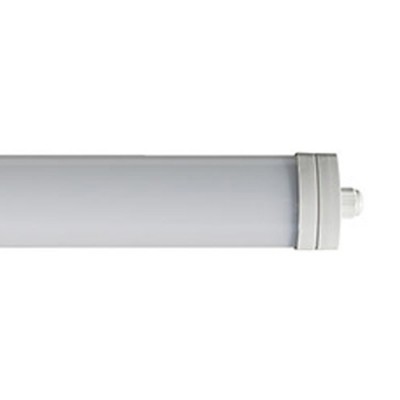 FERRY LED 18W 36W 45W IP65 IK08 Stropní, závěsné, průmyslové, prachotěsné, svítidlo, těleso plast, povrch šedá, difuzor plast opál, LED 18W, 36W, 45W, neutrální 4000K, Ra80, 230V, IP65, IK08, tř.2, 56x61mm, délka dle typu