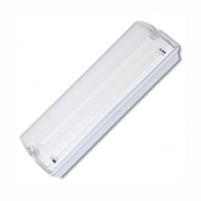 FORTENA NOUZOVÉ 3H LED 3,3W IP65 Nouzové svítidlo SE - pouze nouzové svícení, záloha 3h, těleso plast, povrch bílá, LED 3,3W, studená 5000K, Ra80 230V, IP65, tř.2., 352x57x110mm