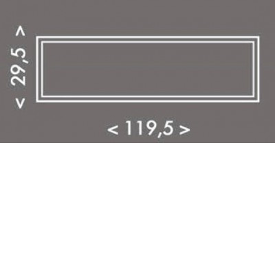 MR07 - Rám pro LED panel 120x30 Rám, pro stropní montáž LED panelů, materiál hliník, povrch bílá, rozměr rámu 300x1200x50mm, DIY šroubovací, rozložený