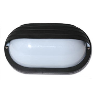 PLASTICO Nástěnné svítidlo venkovní se žaluzií, těleso plast, barva bílá, nebo černá, difuzor plast bílá, 1x60W, E27, 230V, IP44, 264x147x130mm