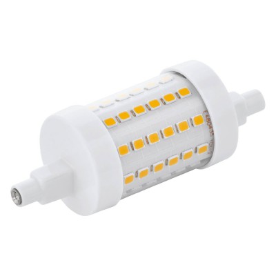 LM_LED_R7S Světelný zdroj žárovka, zákl plast, difuzor plast opál, LED 8W, R7S, teplá 2700K, 950lm, Ra80, 230V, stmívatelná, vyzařovací úhel 200°, stř život 15000h, 15.000x zap/vyp, d=29mmmm h=78mm