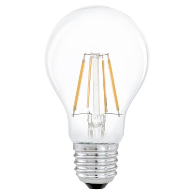 LED 4W 350LM E27 A60 TEPLÁ Světelný zdroj žárovka hrušková, sklo čiré, LED 6W, E27, A60, teplá 2700K, 806lm, Ra80, stmívatelná STEP vyp/zap vypínačem 100% 50%, 10%, 230V, stř život 15.000h, 15.000x zap/vyp, d=60m