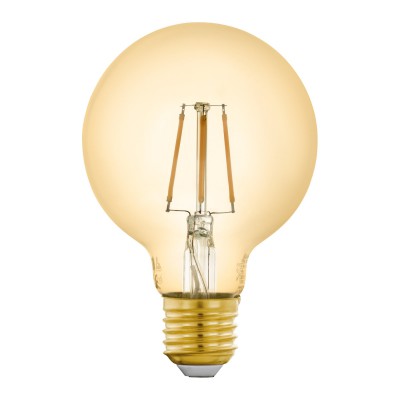 LM_LED_E27 CONNECT-Z Světelný zdroj, žárovka, sklo/kov, čirá nebo jantar, LED 6W, E27, G80/G95/G125, dálk ovl, nebo smart tel. ZigBee, stmív., nast CCT, 2700K až 6500K dle typu, Ra80, 230V, životnost 20 000h, 25 000x zap/vyp, rozměry dle typu