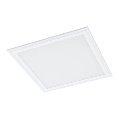 SALOBRENA 1 Stropní, podhledové, čtvercové svítidlo, základna hliník, povrch bílá, difuzor plast opál, LED 16W/40W, 2100llm/4300lm, neutrální 4000K, 230V, IP20, tř.2, rozměry dle typu
