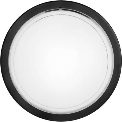 PLANET 1 Stropní svítidlo, základna černá/chrom/bílá/mosaz/nikl matný, stínítko lakované sklo bílé, čiré, 1x60W, E27, 230V, IP20, rozměry d=290mm.