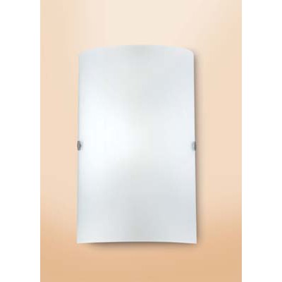 TROY 3 VÝPRODEJ Nástěnné svítidlo, základna kov, povrch nikl mat, difuzor sklo opál mat, pro žárovku 1x60W, E14, 230V, IP20, l=180mm, h=250mm
