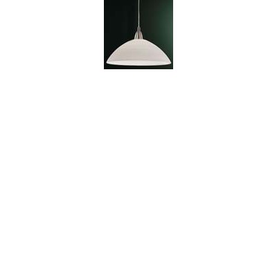 LORD 3 VÝPRODEJ Závěsné svítidlo lustr, základna kov, povrch nikl mat, difuzor sklo bílé, s šedivými linkami, pro žárovku 1x60W, E27, A60, 230V, IP20, d=360mm, závěs l=1100mm lze zkrátit