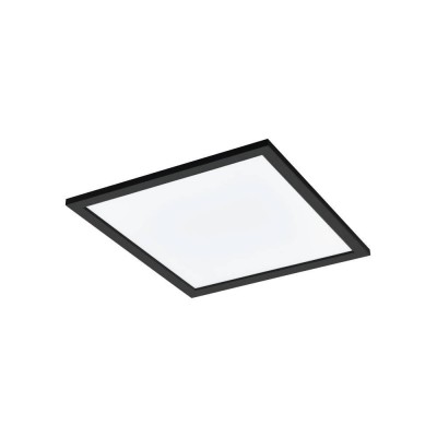 SALOBRENA-Z CONNECT-Z CCT VÝPRODEJ Stropní svítidlo, kov, černá, difuzor plast, LED 22W, 2390lm, dálk ovl, nebo smart telefon Bluetooth, stmívání, nast teplota CCT teplá 3000K - denní 6400K, Ra80, 230V IP20, rozměry 450x450mm