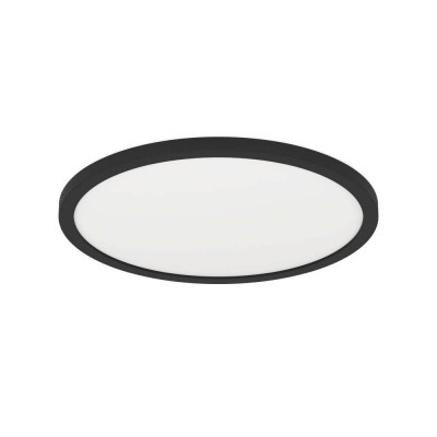 ROVITO-Z CONNECT-Z VÝPRODEJ Stropní svítidlo, plast černá, difuzor plast, LED 15W, 1800lm, dálk ovl, nebo smart telefon Bluetooth, stmív, nast teplota CCT teplá 3000K-denní 6400K, RGBW, Ra80, 230V IP20, d=295mm, h=25mm