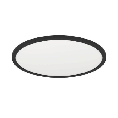ROVITO-Z CONNECT-Z VÝPRODEJ Stropní svítidlo, plast černá, difuzor plast, LED 17W, 2400lm, dálk ovl, nebo smart telefon Bluetooth, stmív, nast teplota CCT teplá 3000K-denní 6400K, RGBW, Ra80, 230V IP20, d=420mm, h=25mm