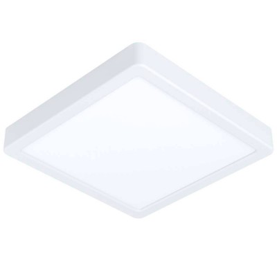 FUEVA-Z CONNECT-Z VÝPRODEJ Stropní svítidlo, kov bílá, difuzor plast, LED 17W, 2100lm, dálk ovl, nebo smart telefon Bluetooth, stmív, nast teplota CCT teplá 3000K-denní 6400K, Ra80, 230V IP44, 210x210x28mm