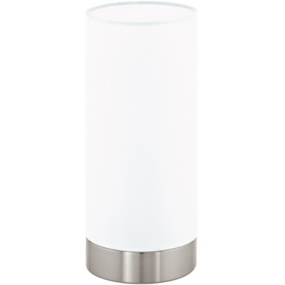 DAMASCO 1 VÝPRODEJ Stolní lampa, základna kov, povrch nikl mat, difuzor sklo opál, pro žárovku 1x60W, E27, A60, 230V, IP20, tř.2, rozměry d=100mm, h=215mm, vypínač na kabelu