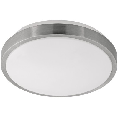 COMPLETA 1, LED 22W/24W Stropní svítidlo, základna kov, povrch bílá, difuzor plast opál, stříbrné/nikl detaily, LED 22W/24W, teplá 3000K, 2400lm/2500lm, 230V, IP20, tř.1, rozměry dle typu